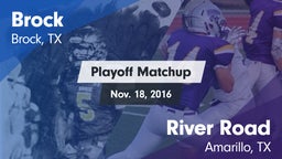 Matchup: Brock  vs. River Road  2016