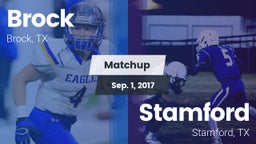 Matchup: Brock  vs. Stamford  2017