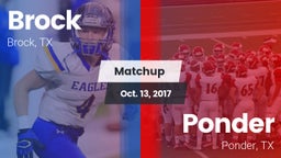 Matchup: Brock  vs. Ponder  2017