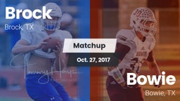 Matchup: Brock  vs. Bowie  2017