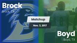Matchup: Brock  vs. Boyd  2017