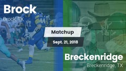Matchup: Brock  vs. Breckenridge  2018