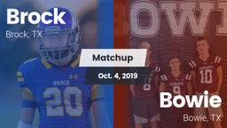 Matchup: Brock  vs. Bowie  2019