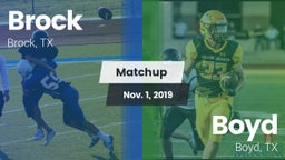 Matchup: Brock  vs. Boyd  2019