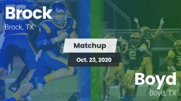 Matchup: Brock  vs. Boyd  2020