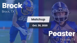 Matchup: Brock  vs. Peaster  2020