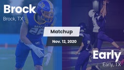 Matchup: Brock  vs. Early  2020