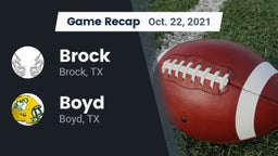 Recap: Brock  vs. Boyd  2021