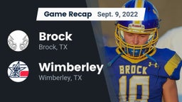 Recap: Brock  vs. Wimberley  2022