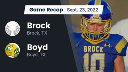 Recap: Brock  vs. Boyd  2022