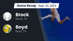 Recap: Brock  vs. Boyd  2023