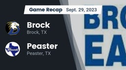 Recap: Brock  vs. Peaster  2023