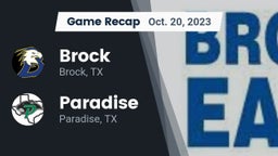 Recap: Brock  vs. Paradise  2023