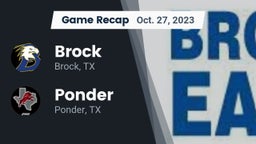 Recap: Brock  vs. Ponder  2023