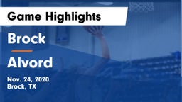 Brock  vs Alvord  Game Highlights - Nov. 24, 2020