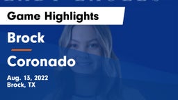 Brock  vs Coronado  Game Highlights - Aug. 13, 2022