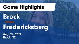 Brock  vs Fredericksburg  Game Highlights - Aug. 26, 2022