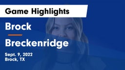 Brock  vs Breckenridge Game Highlights - Sept. 9, 2022