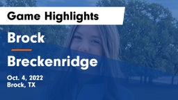 Brock  vs Breckenridge  Game Highlights - Oct. 4, 2022