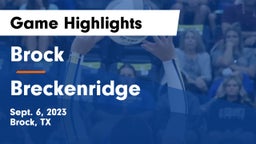 Brock  vs Breckenridge  Game Highlights - Sept. 6, 2023