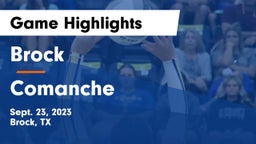 Brock  vs Comanche  Game Highlights - Sept. 23, 2023