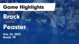 Brock  vs Peaster  Game Highlights - Oct. 24, 2023