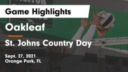 Oakleaf  vs St. Johns Country Day Game Highlights - Sept. 27, 2021