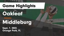 Oakleaf  vs Middleburg  Game Highlights - Sept. 7, 2023