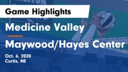 Medicine Valley  vs Maywood/Hayes Center Game Highlights - Oct. 6, 2020