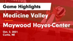 Medicine Valley  vs Maywood Hayes-Center Game Highlights - Oct. 2, 2021