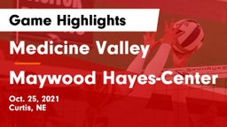 Medicine Valley  vs Maywood Hayes-Center Game Highlights - Oct. 25, 2021