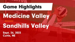 Medicine Valley  vs Sandhills Valley Game Highlights - Sept. 26, 2023