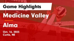 Medicine Valley  vs Alma  Game Highlights - Oct. 16, 2023
