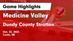 Medicine Valley  vs Dundy County Stratton  Game Highlights - Oct. 23, 2023