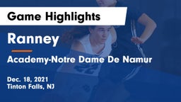 Ranney  vs Academy-Notre Dame De Namur  Game Highlights - Dec. 18, 2021