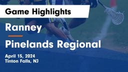 Ranney  vs Pinelands Regional  Game Highlights - April 15, 2024