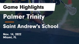 Palmer Trinity  vs Saint Andrew's School Game Highlights - Nov. 14, 2022