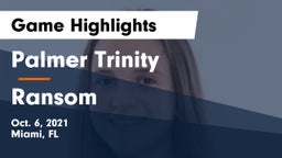 Palmer Trinity  vs Ransom Game Highlights - Oct. 6, 2021