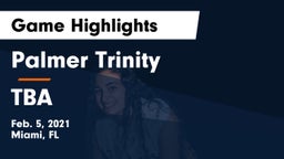 Palmer Trinity  vs TBA Game Highlights - Feb. 5, 2021