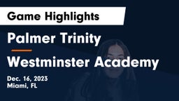 Palmer Trinity  vs Westminster Academy Game Highlights - Dec. 16, 2023
