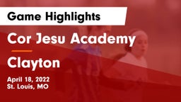 Cor Jesu Academy vs Clayton  Game Highlights - April 18, 2022