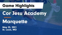 Cor Jesu Academy vs Marquette  Game Highlights - May 25, 2021