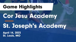 Cor Jesu Academy vs St. Joseph's Academy Game Highlights - April 14, 2023