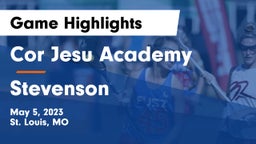 Cor Jesu Academy vs Stevenson  Game Highlights - May 5, 2023