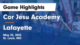 Cor Jesu Academy vs Lafayette  Game Highlights - May 23, 2023