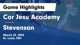 Cor Jesu Academy vs Stevenson  Game Highlights - March 23, 2024