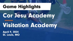 Cor Jesu Academy vs Visitation Academy Game Highlights - April 9, 2024