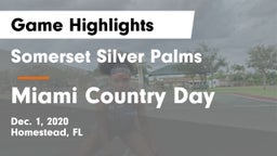 Somerset Silver Palms vs Miami Country Day  Game Highlights - Dec. 1, 2020