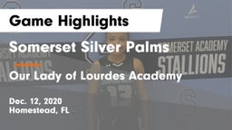 Somerset Silver Palms vs Our Lady of Lourdes Academy Game Highlights - Dec. 12, 2020