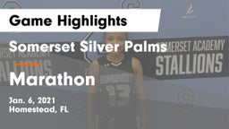 Somerset Silver Palms vs Marathon Game Highlights - Jan. 6, 2021